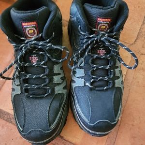 Skechers steel toe work boots/ lace sneakers #12 men's